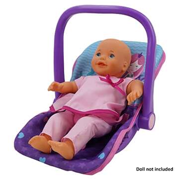 509 Crew: Mermaid Doll Car Seat - Kids Pretend Play, Converts Into a Feeding Chair, Ages 3+