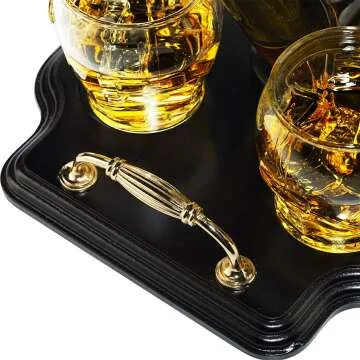 Hockey Wine & Whiskey Decanter Set for Fans