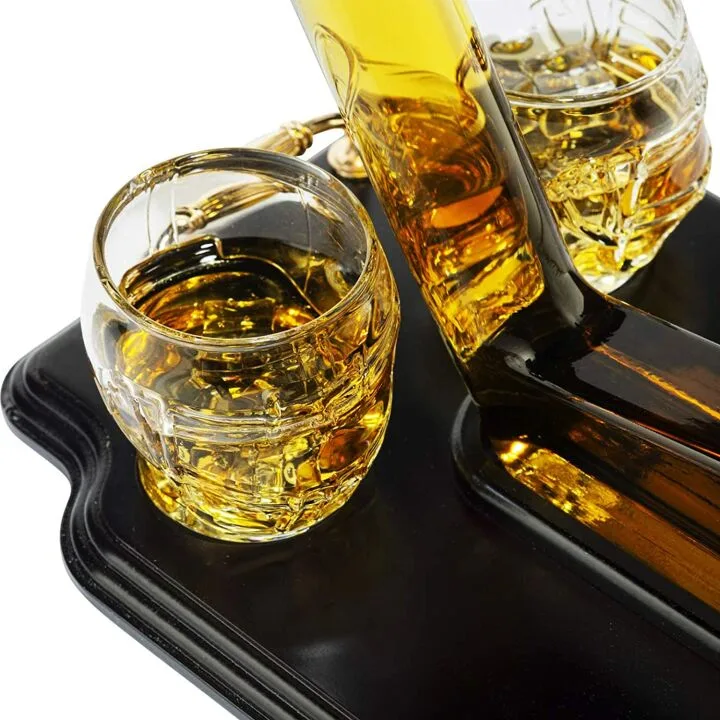 Hockey Wine & Whiskey Decanter Set for Fans