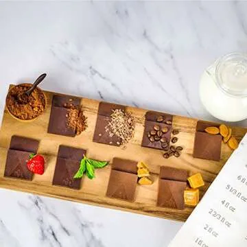 Valentines Chocolate Tabs, Gourmet Chocolate Gift Box, Moodibars by Astor Chocolate,18 Mood Chocolate Squares Variety Pack, Assorted Premium Milk & Dark Emoji Candy Bars