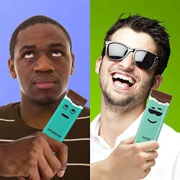 Valentines Chocolate Tabs, Gourmet Chocolate Gift Box, Moodibars by Astor Chocolate,18 Mood Chocolate Squares Variety Pack, Assorted Premium Milk & Dark Emoji Candy Bars