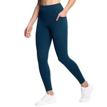 THE GYM PEOPLE Tummy Control Workout Leggings with Pockets High Waist Athletic Yoga Pants for Women ...