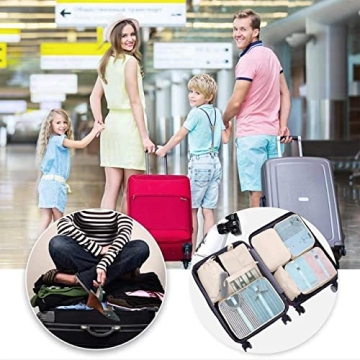 9 PCS Waterproof Packing Cubes Set for Travel Organization