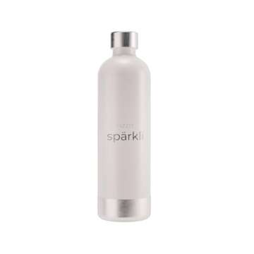 Fizzit Spärklï Carbonated Water Soda Maker with Stainless Steel Bottle Included,Dishwasher Safe (White Stainless Bottle)