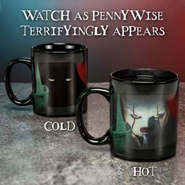 Paladone Pennywise Heat Change Mug - IT Horror Movie Drinkware