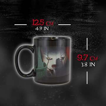 Paladone Pennywise Heat Change Mug - IT Horror Movie Drinkware
