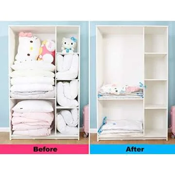 Vacuum Storage Bags Set - Space Saver for Comforters and Clothing