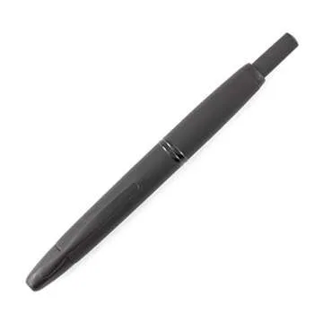 Pilot Vanishing Point Collection Refillable & Retractable Fountain Pen, Matte Black Barrel, Blue Ink, Extra Fine Nib (60579)