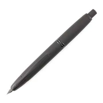 Pilot Vanishing Point Collection Refillable & Retractable Fountain Pen, Matte Black Barrel, Blue Ink, Extra Fine Nib (60579)