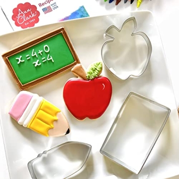 Back to School Cookie Cutters Set - Fun for Teachers and Kids!