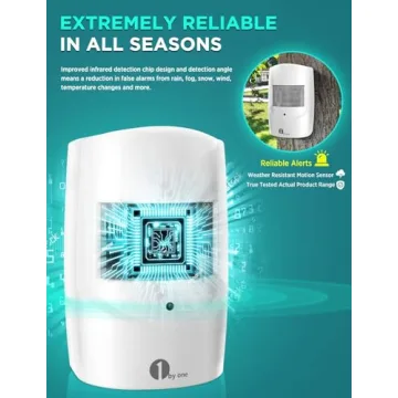 1000 FT Wireless Driveway Alarm System with Motion Sensor