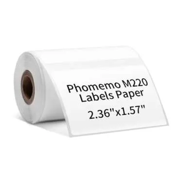 Phomemo 3 Roll Thermal Sticker Label Paper - 540 Labels