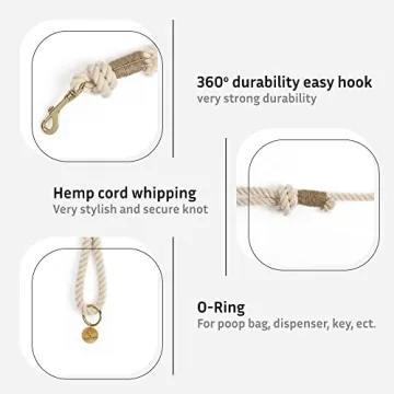 Stylish Handmade Rope Leashes for Dogs - Eco-Friendly Cotton