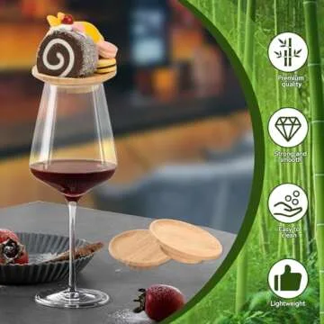 FZMEHL 10 Pcs Wine Glass Charcuterie Topper for Entertaining