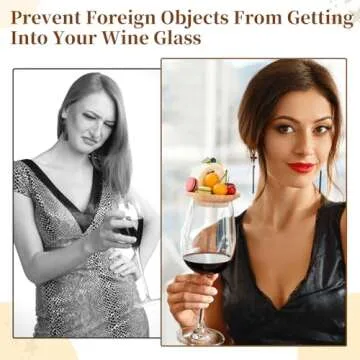 FZMEHL 10 Pcs Wine Glass Charcuterie Topper for Entertaining