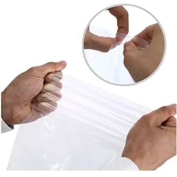 Secure Seal Clear Zipper Storage Bags - Pack of 100