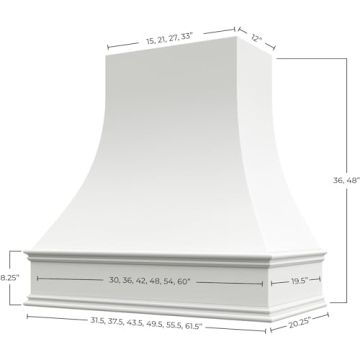 Riley & Higgs Curved Front Range Hood Cover - Stylish & Easy Install