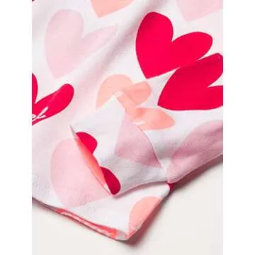 Heart Print Comfortable Kids Pajama Set - Valentine's Day