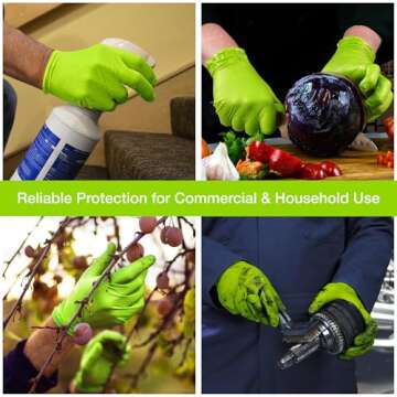 1st Choice Disposable Nitrile Gloves - 100 Count Box