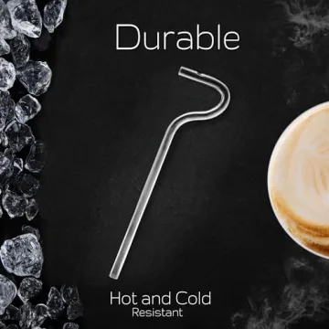 Lipzi Glass Anti Wrinkle Drinking Straws - Eco-Friendly Reusable