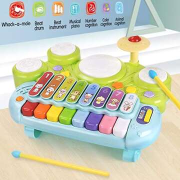 Fisca 3 in 1 Musical Instruments for Babies and Toddlers