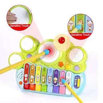 Fisca 3 in 1 Musical Instruments for Babies and Toddlers