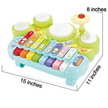 Fisca 3 in 1 Musical Instruments for Babies and Toddlers