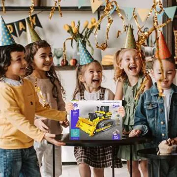 LECPOP 5 in 1 STEM Robot Toy Building Kit, 452 PCS Blocks App & Remote Control Engineering Toys Robotics for Kids Ages 8-12, RC Bulldozer Erector Sets for Boys Girls 6 7 9 10 11 13 14+ Birthday Gifts