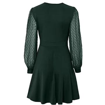 Stylish V-Neck Slim Dress for Fall Weddings and Events