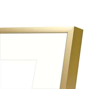 Frametory 8x8 Gold Aluminum Picture Frame Set of 2