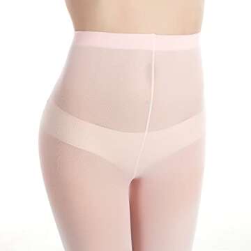 MANZI Big Girls 3 Pairs Pack Solid Color Comfortable Convertible Ballet Tights, 11Y-14Y, Pink