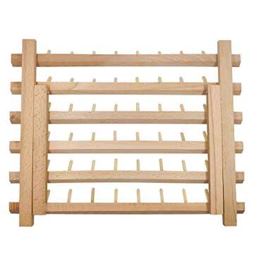 SAND MINE Wooden Thread Rack for 120 Spools