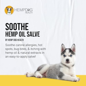Natural Dog Allergy Relief Salve with Hemp Oil