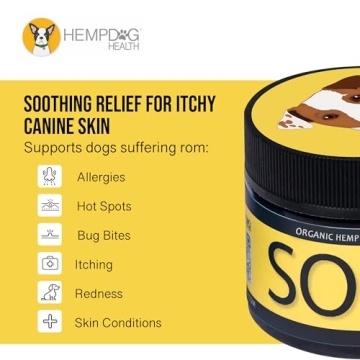 Natural Dog Allergy Relief Salve with Hemp Oil