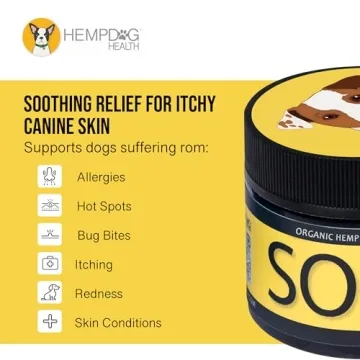 Natural Dog Allergy Relief Salve with Hemp Oil