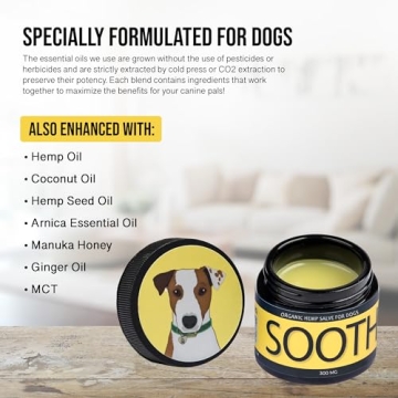 Natural Dog Allergy Relief Salve with Hemp Oil