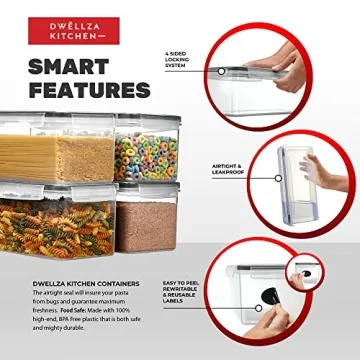 Airtight Food Storage Containers Set for Kitchen Organization