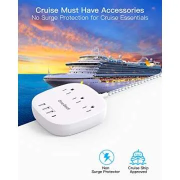 Compact USB C Power Strip for Travel and Home Use