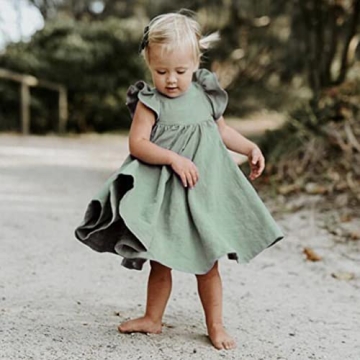 Summer Toddler Baby Girl Dress with Ruffle Halter