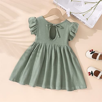 Summer Toddler Baby Girl Dress with Ruffle Halter