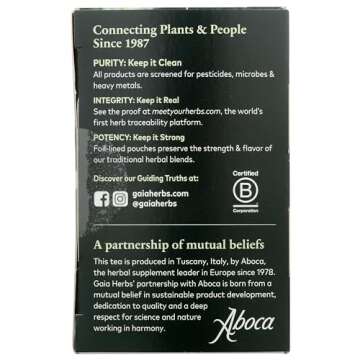 Gaia Herbs Cleanse & Detox Herbal Tea, 16 Tea Bags - Everyday Cleansing & Detoxification, Healthy Liver Function
