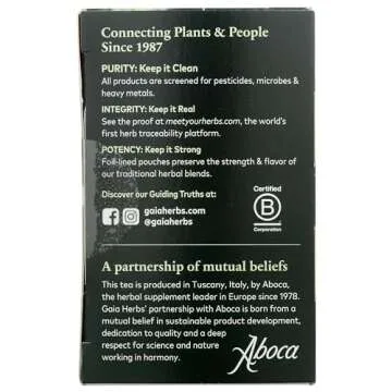 Gaia Herbs Cleanse & Detox Herbal Tea, 16 Tea Bags - Everyday Cleansing & Detoxification, Healthy Liver Function