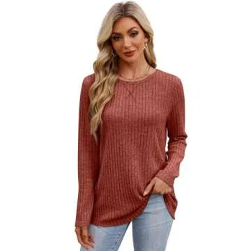 XIEERDUO Women’s Cozy Layering Long Sleeve Sweater