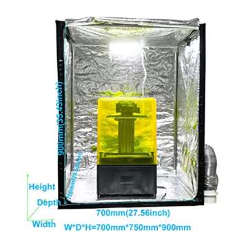 FUNGDO 3D Printer Enclosure for Smell and Fume Control