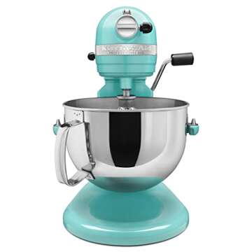 KITCHENAID KP26M1XER Stand Mixer, 6 Quart, Aqua