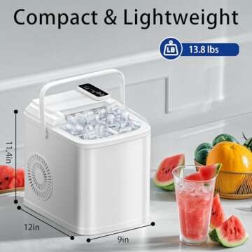 DollarDash 26LBS Ice Maker for Home and Outdoor Use