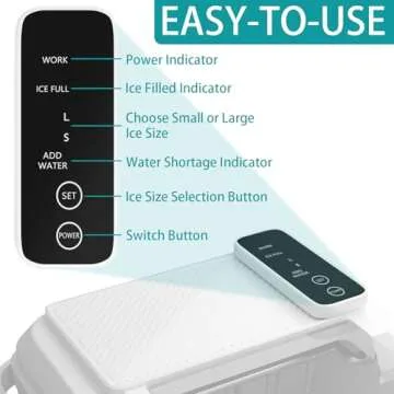 DollarDash 26LBS Ice Maker for Home and Outdoor Use