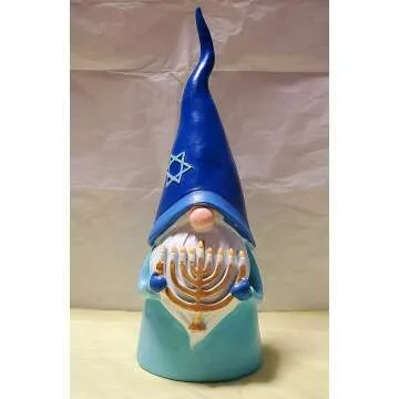 Hanukkah Gnome and Menorah Set for Festive Decor