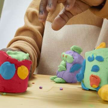 Play-Doh Celebration 12 Bulk Pack, Assort. Colors, Confetti & Metallic Shine, Kids Arts & Crafts, Easter Basket Stuffers Gifts for Girls & Boys, Preschool Toys, Ages 3+