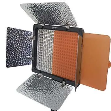 YONGNUO YN300III YN-300 III LED Camera Video Light, Photography Panel Lamp Continuous with Adjustable Color Temperature 3200K-5500K, NPF Battery and Charger for Vlog YouTube